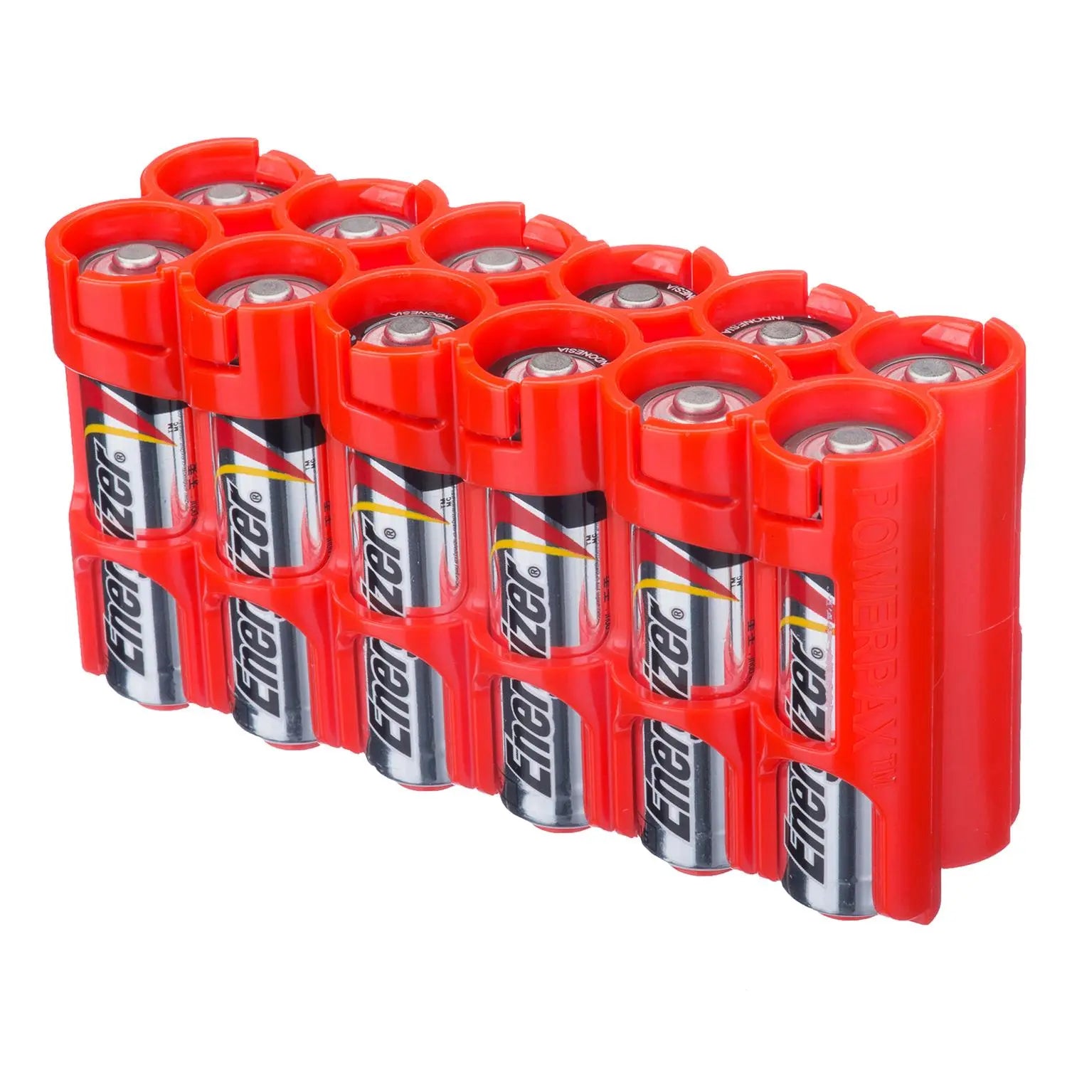 12 AA Pack Battery Caddy (Red) Foreman Tool & Mold LLC