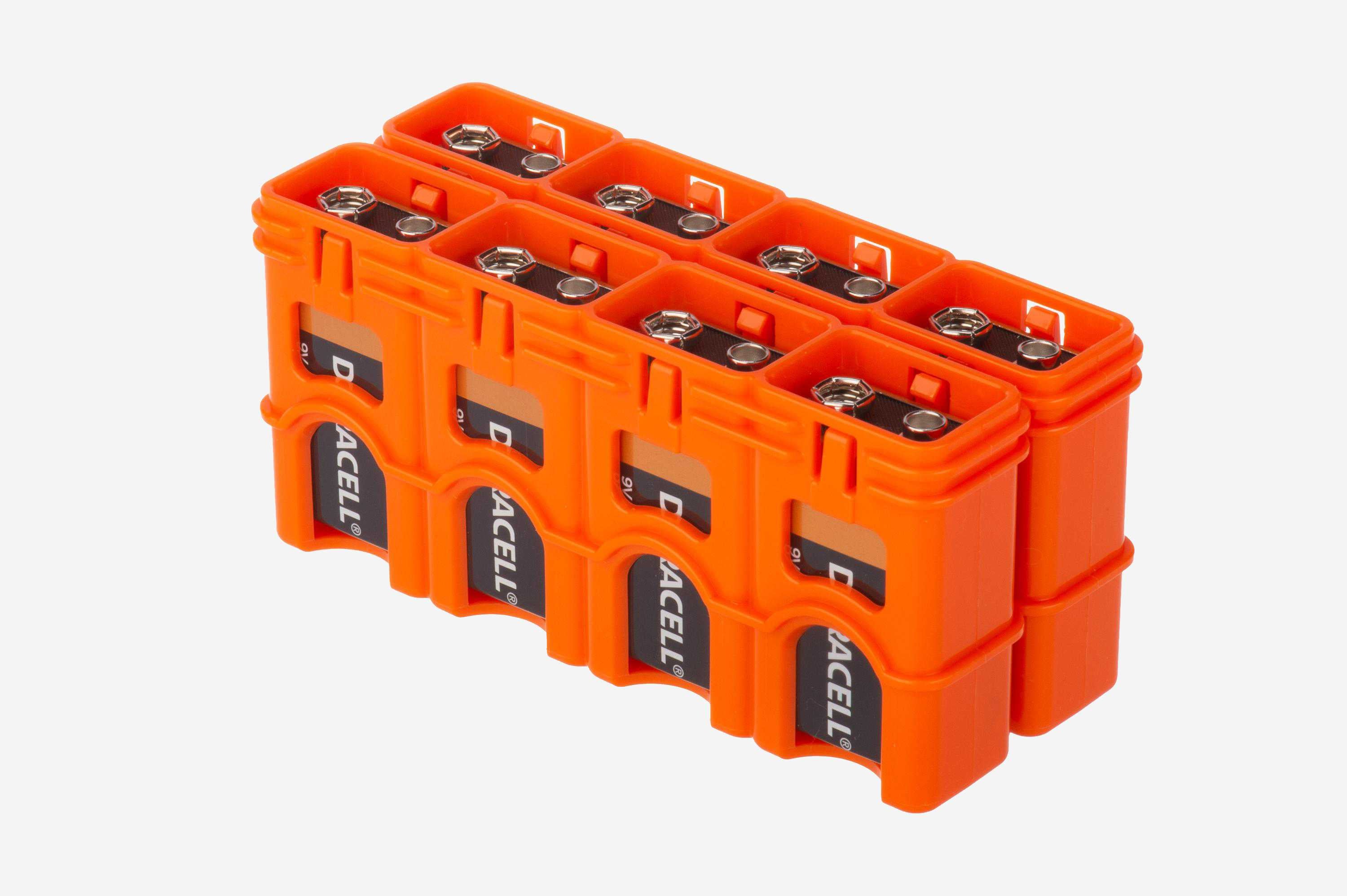 9V - 8 Pack Orange Storacell