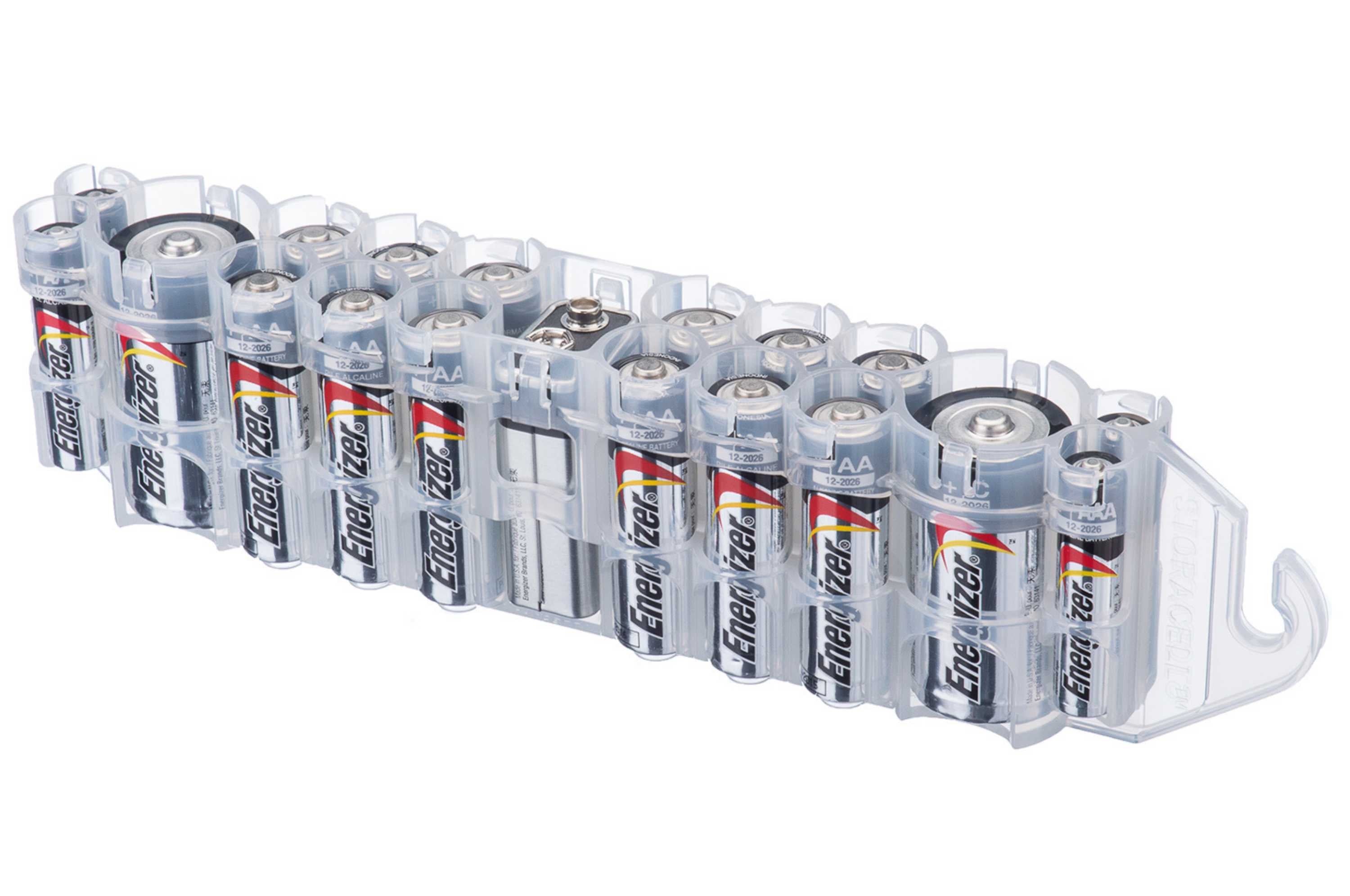 The Original Battery Caddy (Clear) Anfinsen