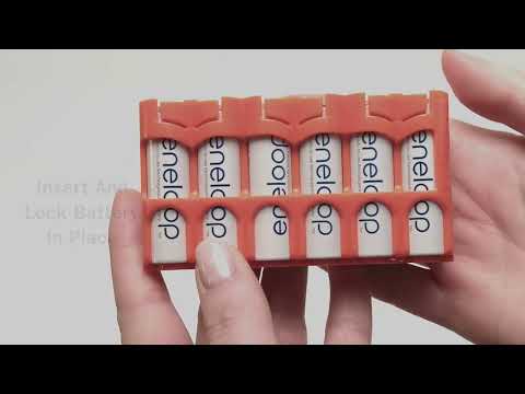 12 AA Pack Battery Caddy (Yellow)