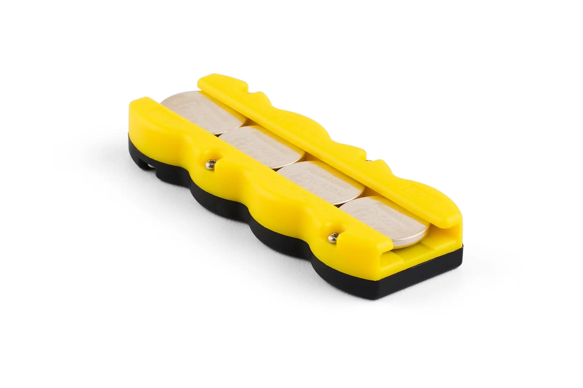 Button Battery Caddy 4pk Yellow/Black Storacell