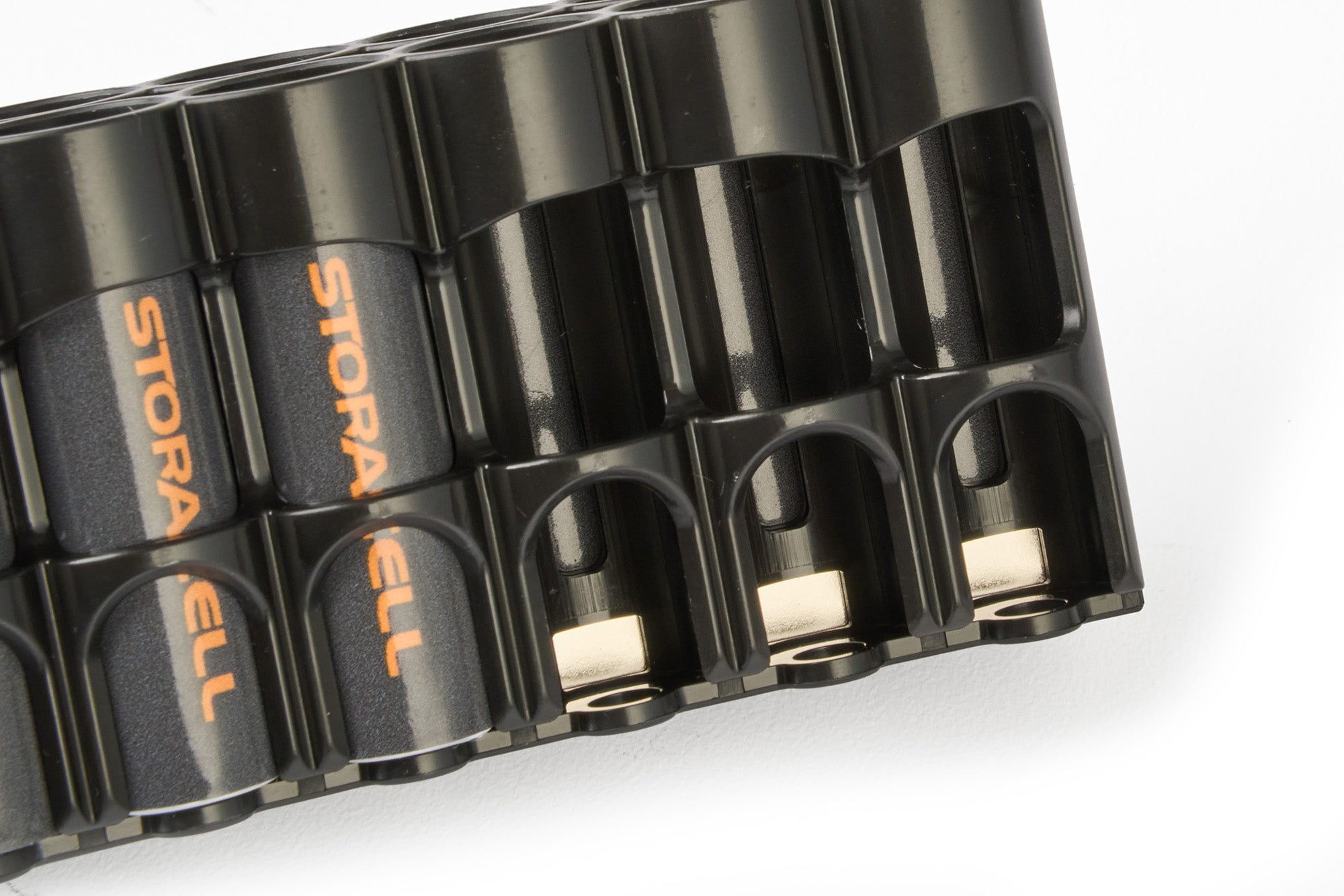 AA 12 Magnetic Battery Caddy (Black)