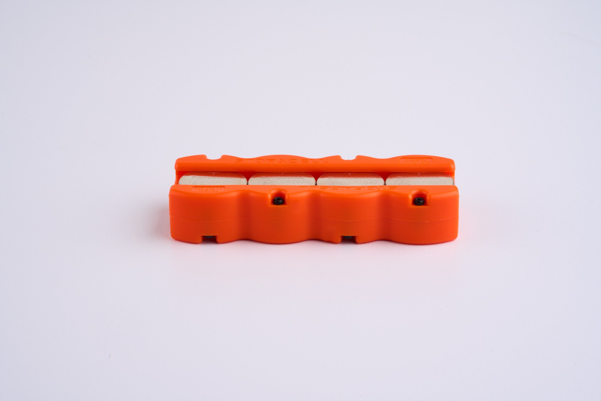 Magnetic Button Caddy 8pk Orange + 2 Panasonic CR2032 4pk