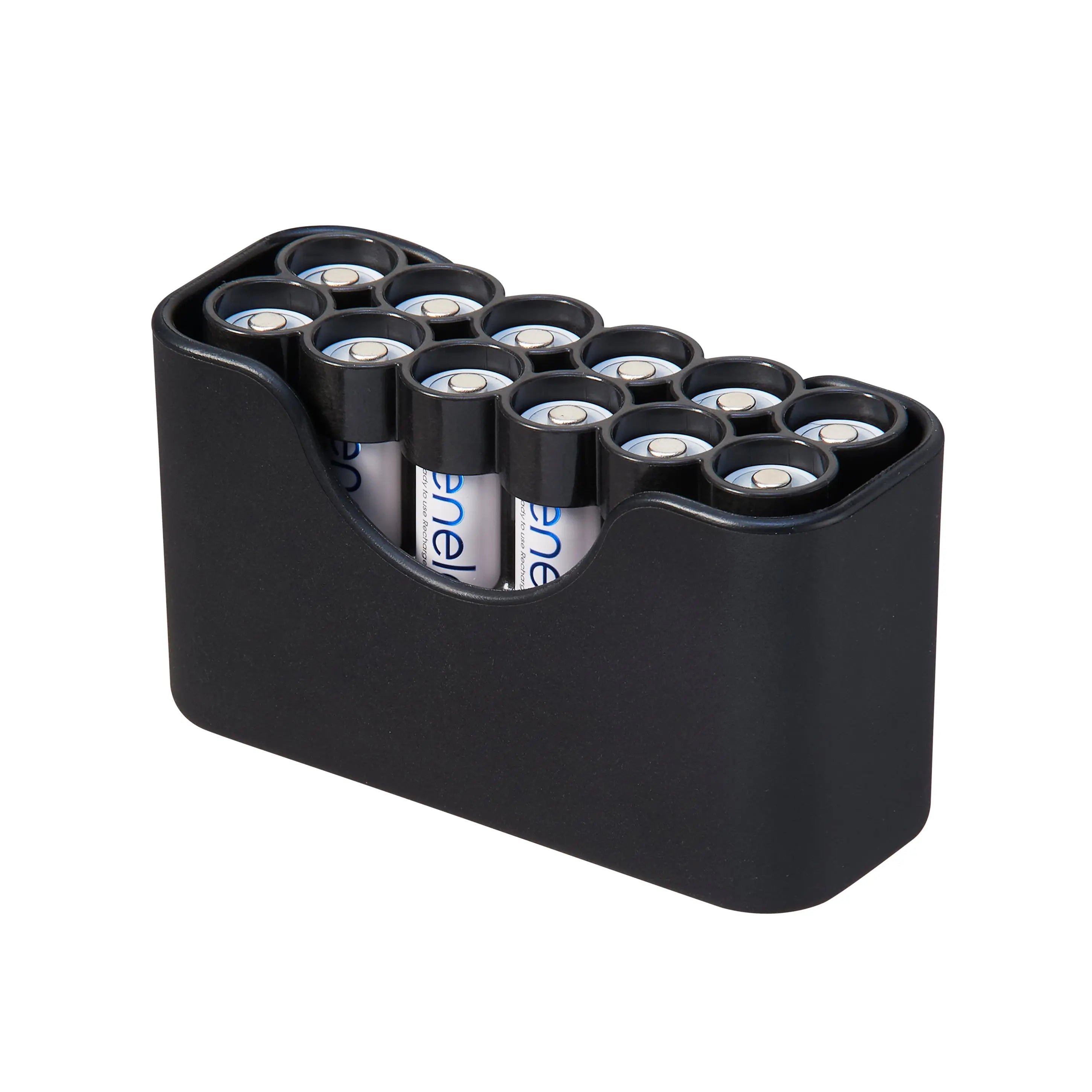 Magnetic AA 12 Pack Strip With Cradle Storacell
