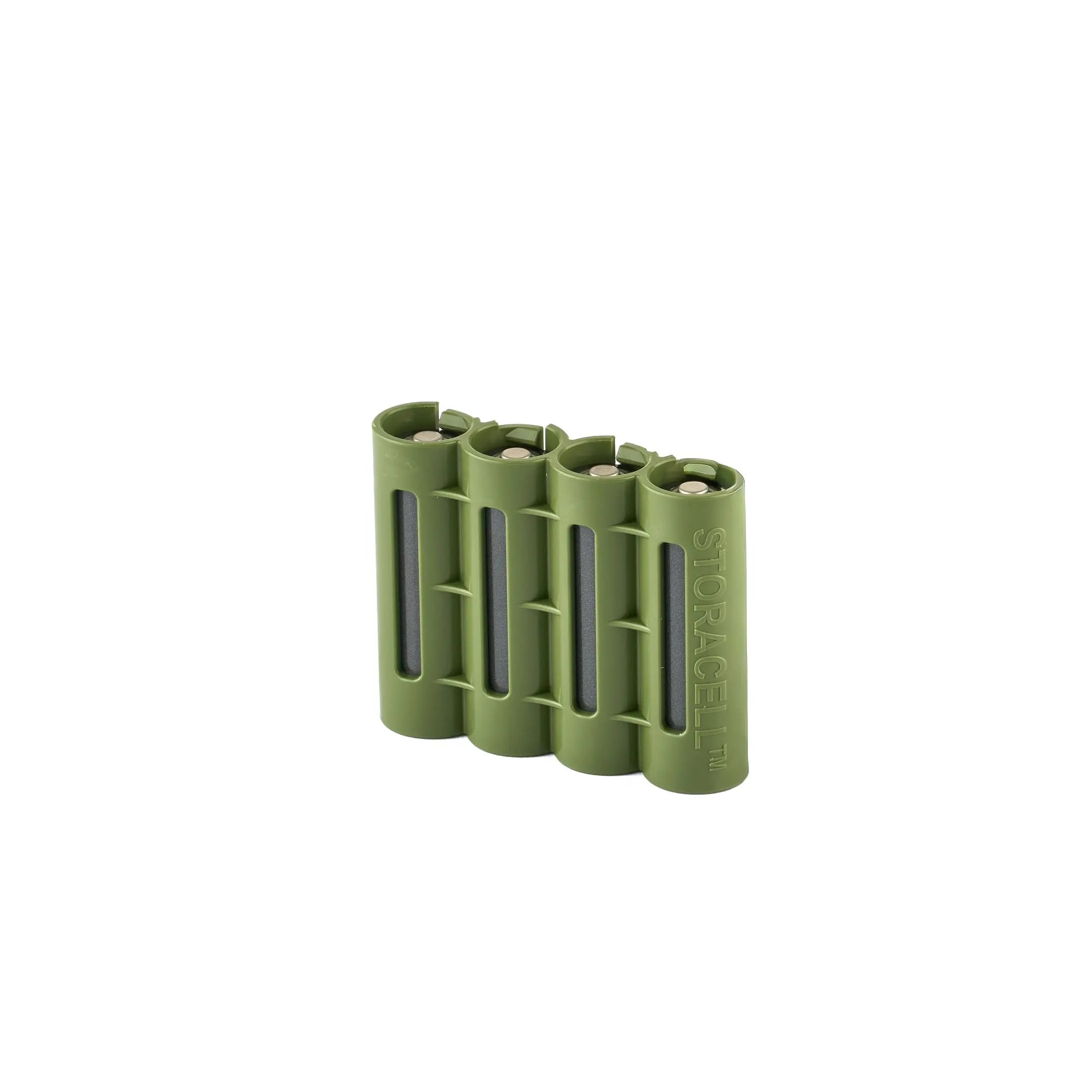 Slim Line AA 4 Pack (Military Green) Storacell