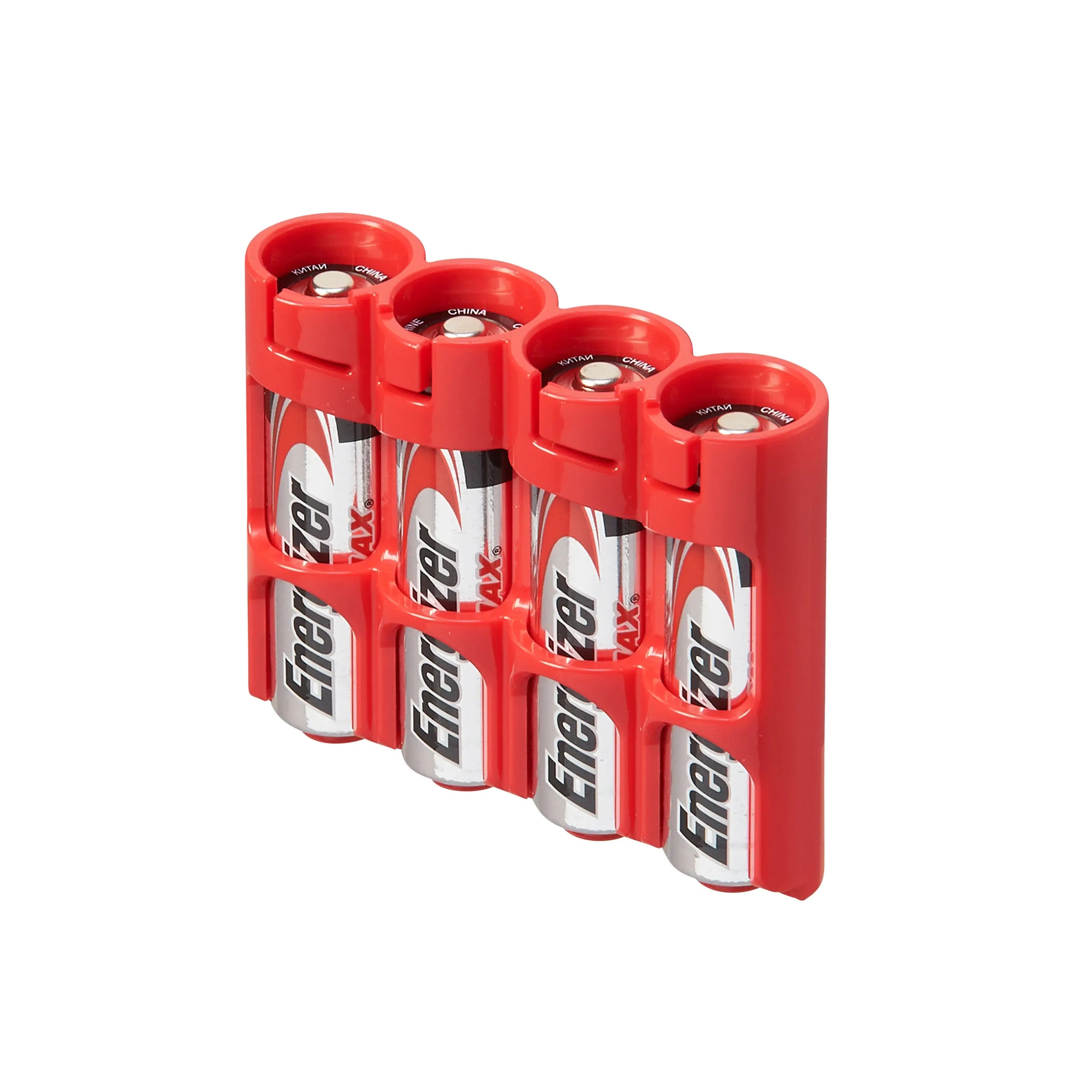 Slim Line AA 4 Pack (Red) Storacell
