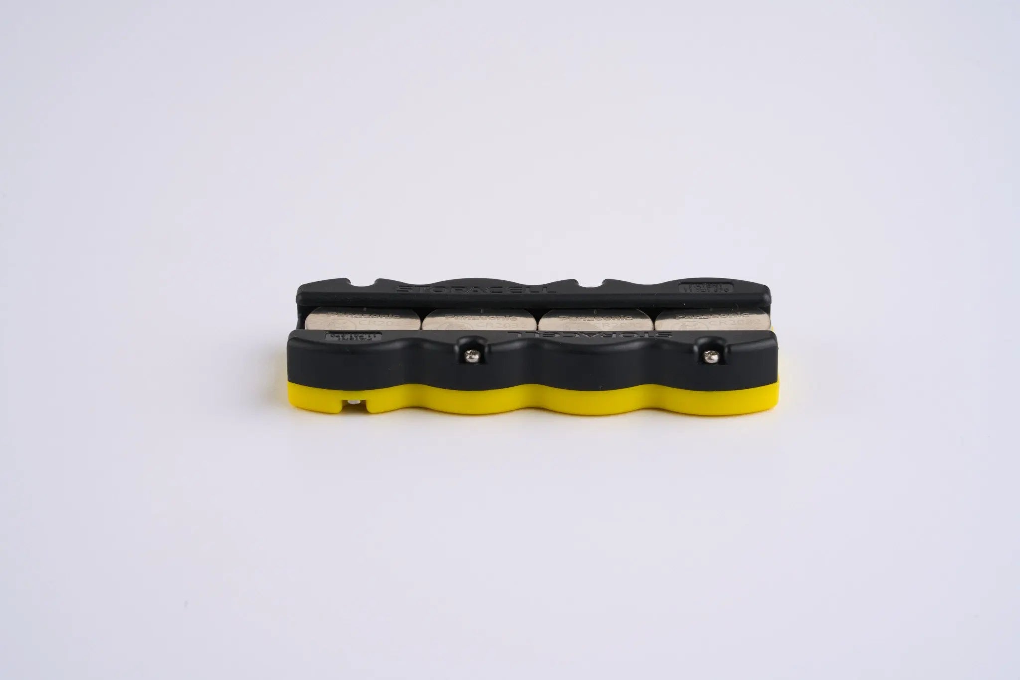 Button Battery Caddy 4pk Black/Yellow Storacell