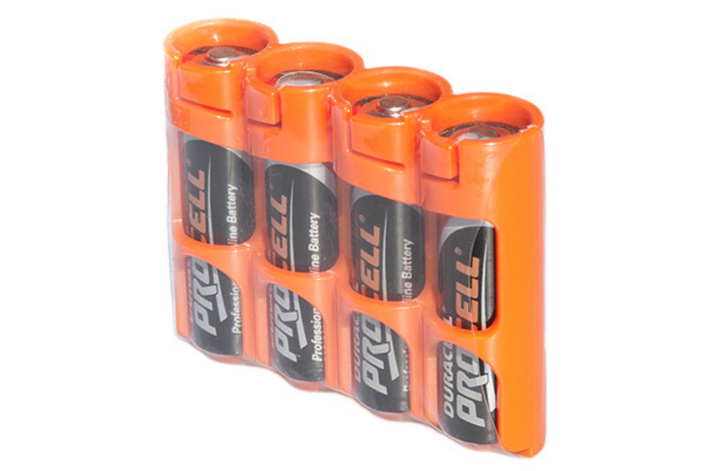 Slim Line AA w-Duracell Procell Batteries (orange) Storacell