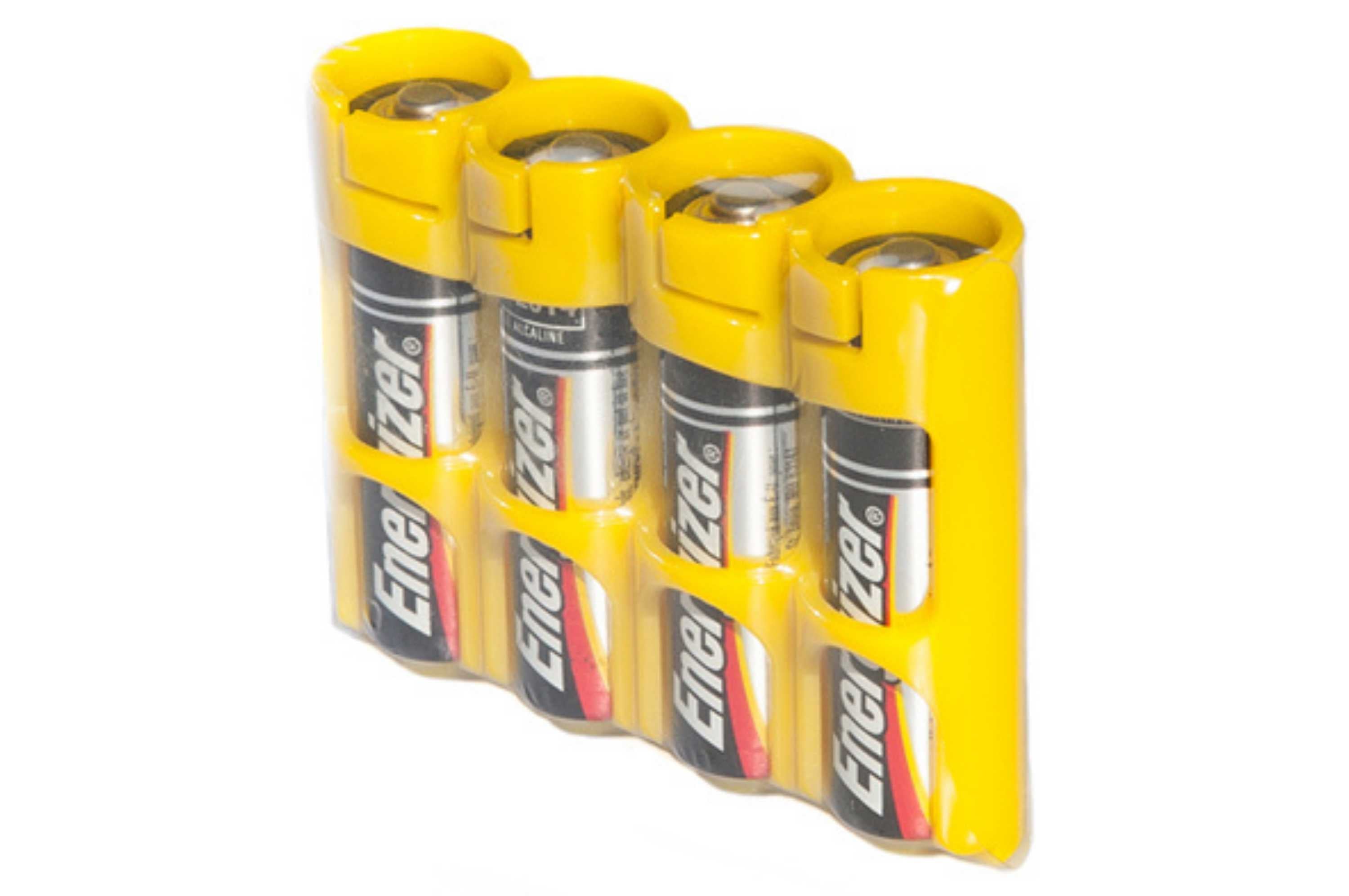 Slim Line AA w-Energizer Batteries (yellow) Storacell