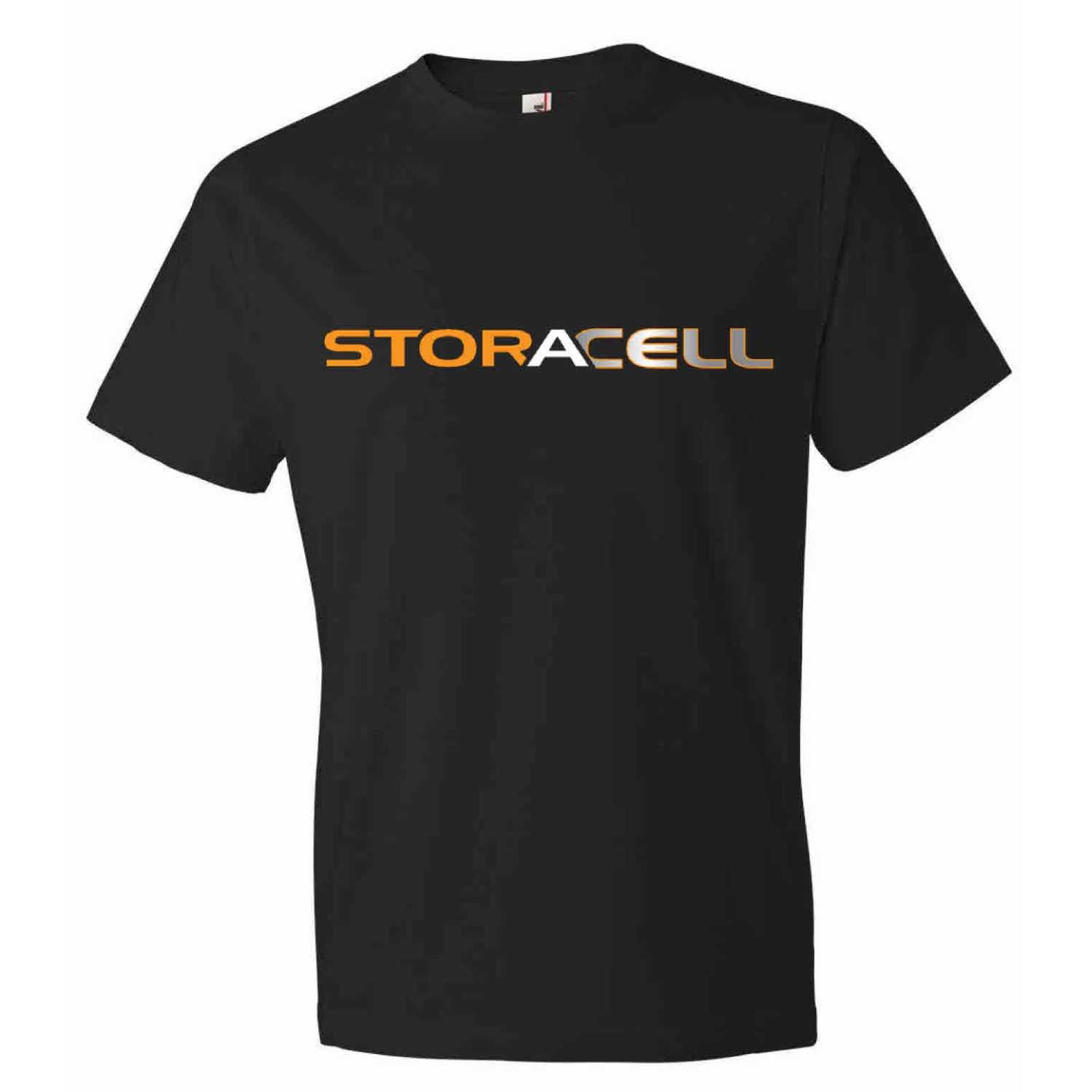 Storacell Mens Black Crew Neck T-shirt Storacell